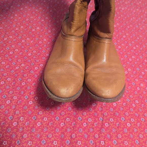 Vintage Dexter Riding Boots Western Leather Tall Boho Coastal Cowgirl Festival - Picture 5 of 10